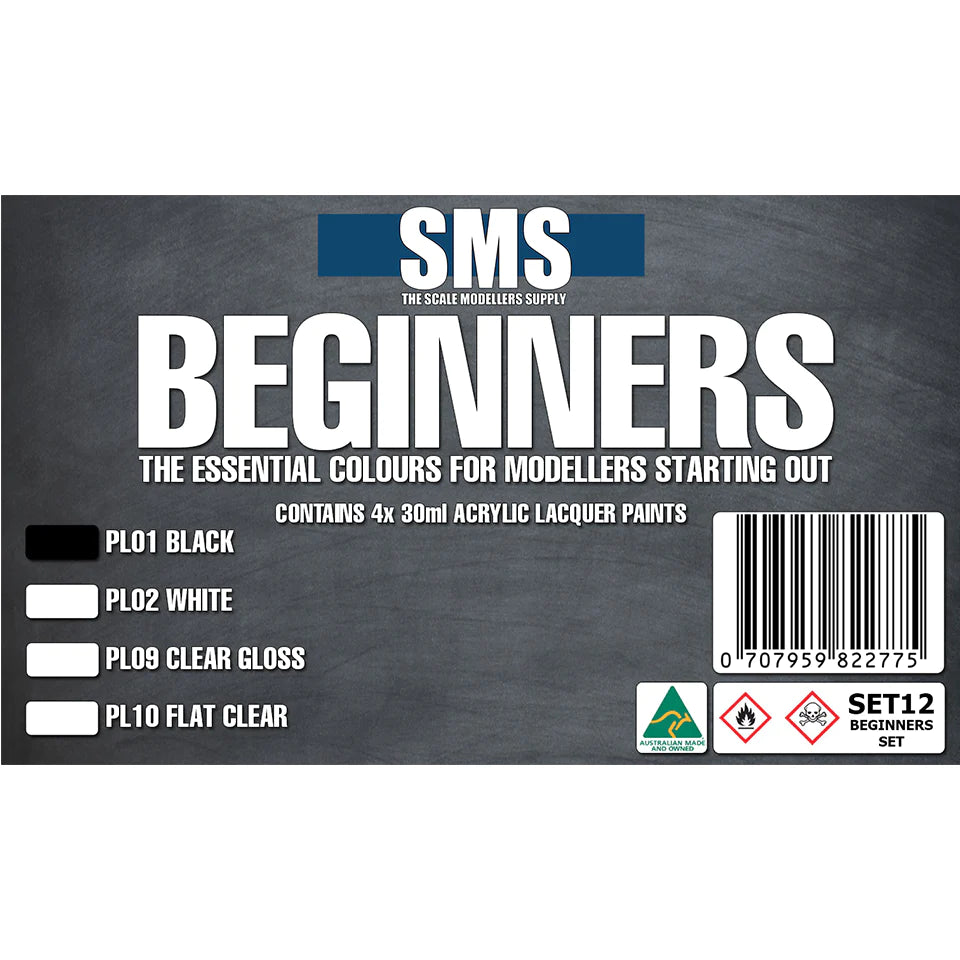 Scale Modellers Supply-Scale Modellers Supplies BEGINNERS Colour Set -rc-cars-scale-models-sunshine-coast