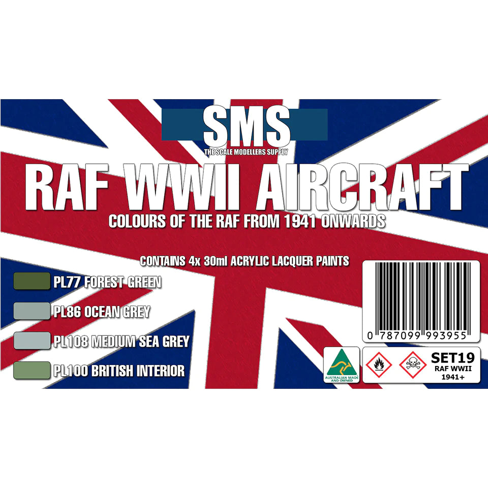 Scale Modellers Supply-RAF WWII 1941 ONWARDS Colour Set #2 (Scale Models)-rc-cars-scale-models-sunshine-coast