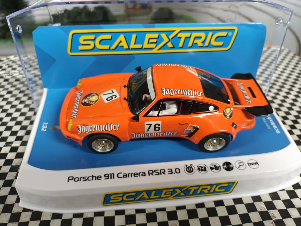 SCALEXTRIC C4211 PORSCHE 911 CARRERA RSR 3.0 – JÄGERMEISTER KREMER RACING (RC Car) - Techtonic Hobbies - Scalextric