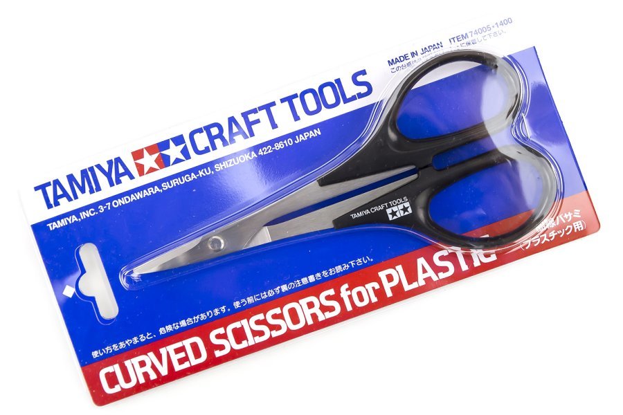 Tamiya-Tamiya Modeling Curved Scissors For Plastic Parts-rc-cars-scale-models-sunshine-coast