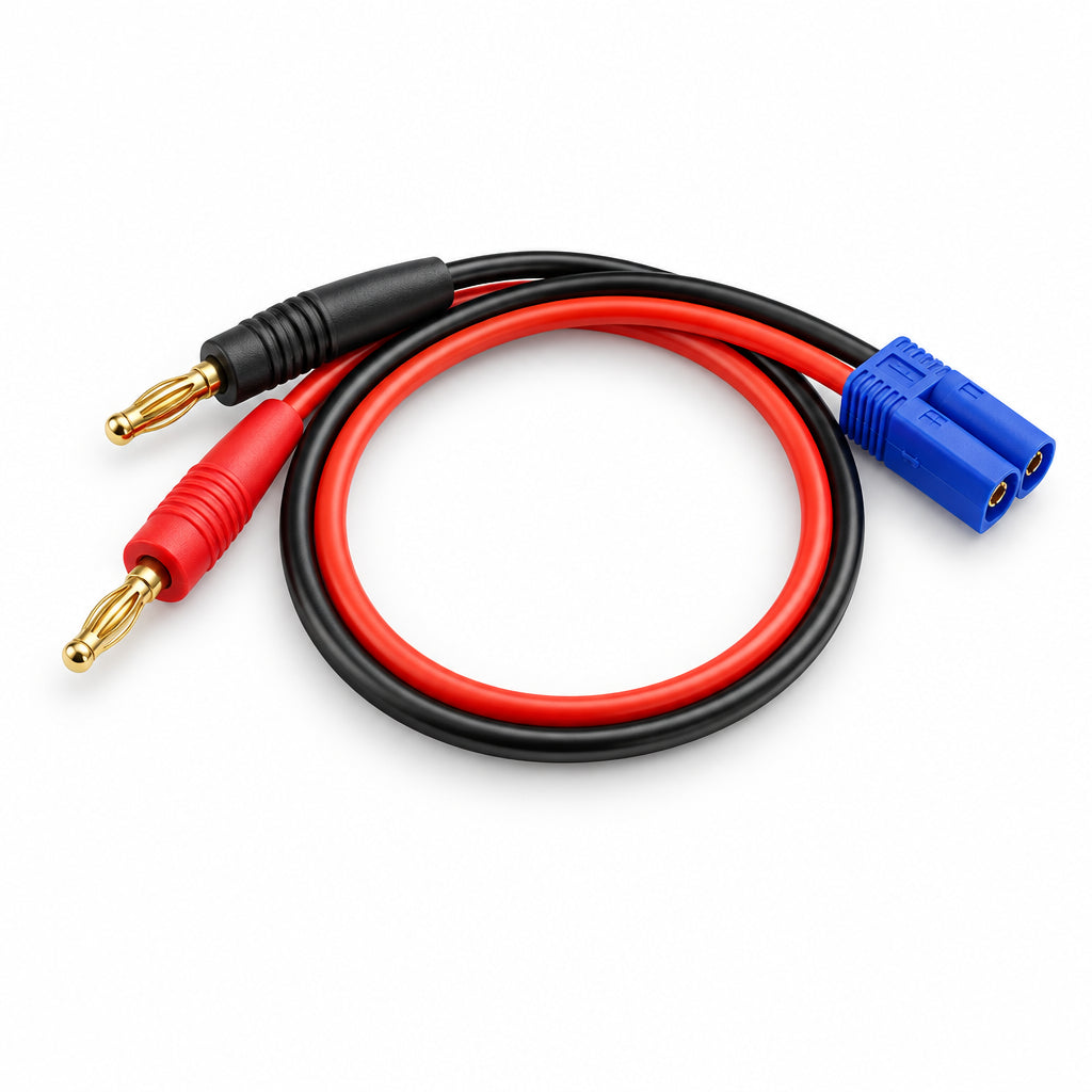 Tornado RC-Tornado Rc Ec5 Charger Leads 14#Sil 30Cm -rc-cars-scale-models-sunshine-coast