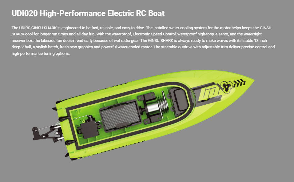 UDI RC Boat  UDI020 - Techtonic Hobbies - UDI RC