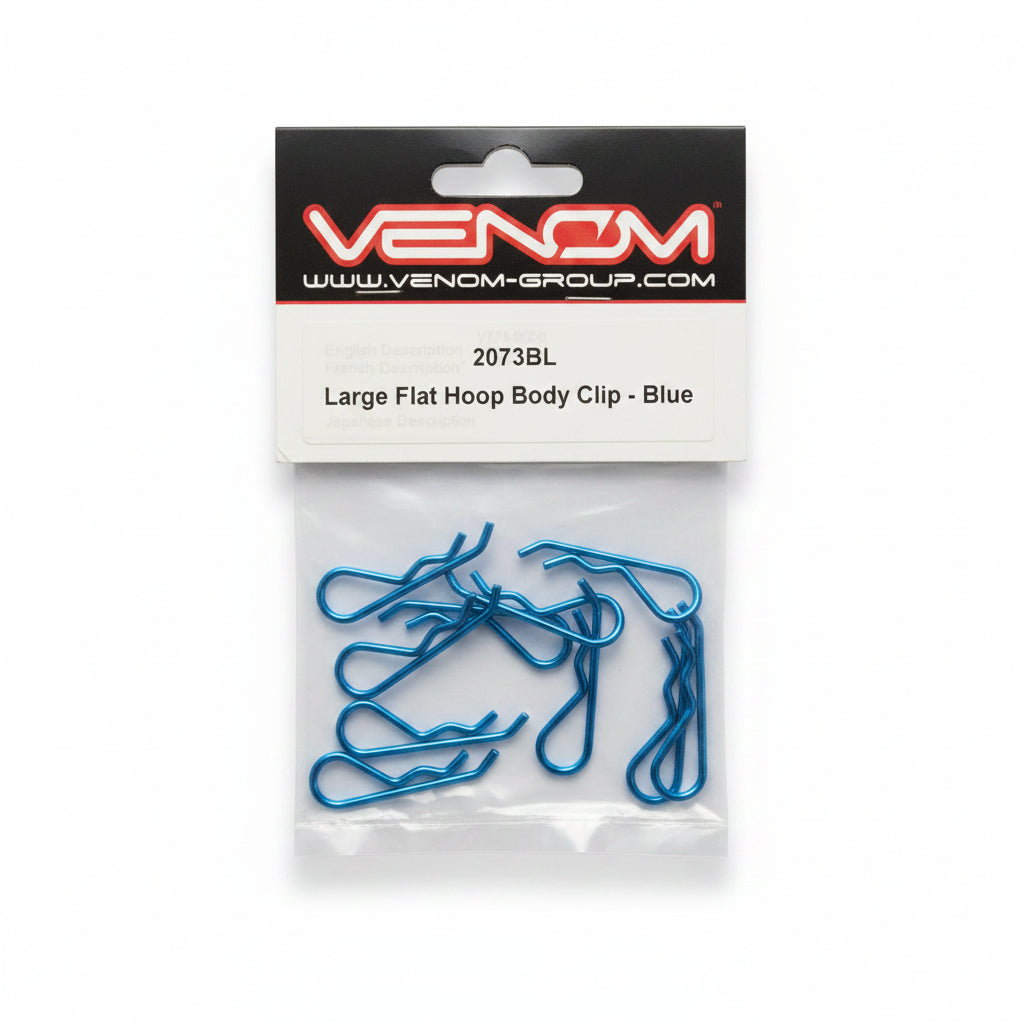VENOM-Venom LARGE FLAT HOOP BODY CLIP-BLUE-rc-cars-scale-models-sunshine-coast