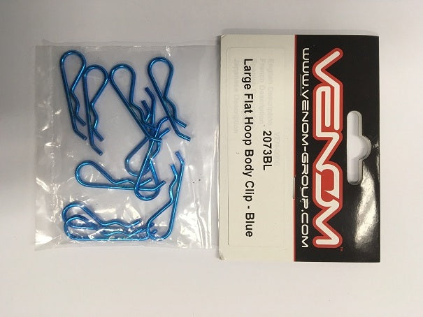 VENOM-Venom LARGE FLAT HOOP BODY CLIP-BLUE-rc-cars-scale-models-sunshine-coast