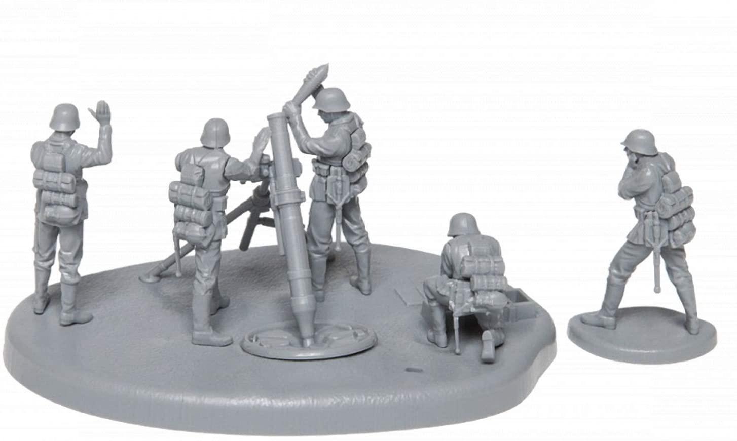 Zvezda  6268 1/72 Scale German 120mm Mortar with Crew Plastic Soldiers (Scale Model) - Techtonic Hobbies - Zvezda