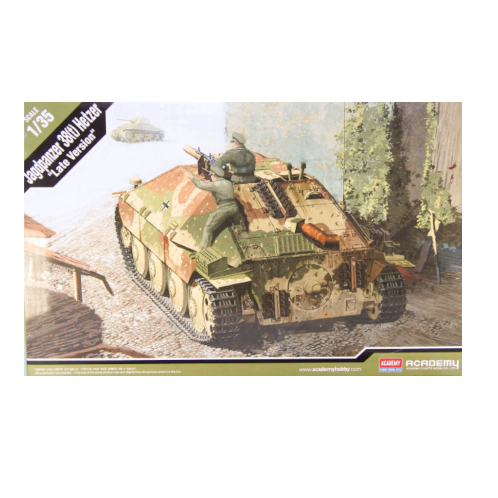 Academy 13230 1/35 Scale Jagdpanzer 38(t) Hetzer [Late Production Version] Plastic Model Kit - Techtonic Hobbies - Academy