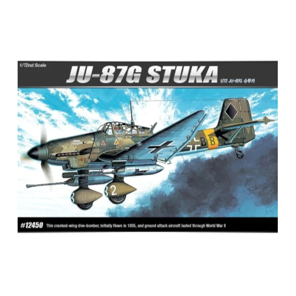 Academy 12450 1/72 Ju-87G Stuka "Tank Buster" Plastic Model Kit - Techtonic Hobbies - Academy