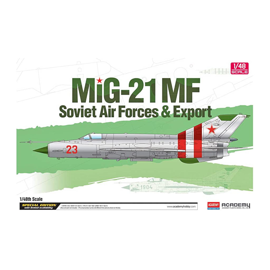 Academy 12311 1/48 Scale "MiG-21MF" Soviet Air Force & Export Plastic Model Kit - Techtonic Hobbies - Academy