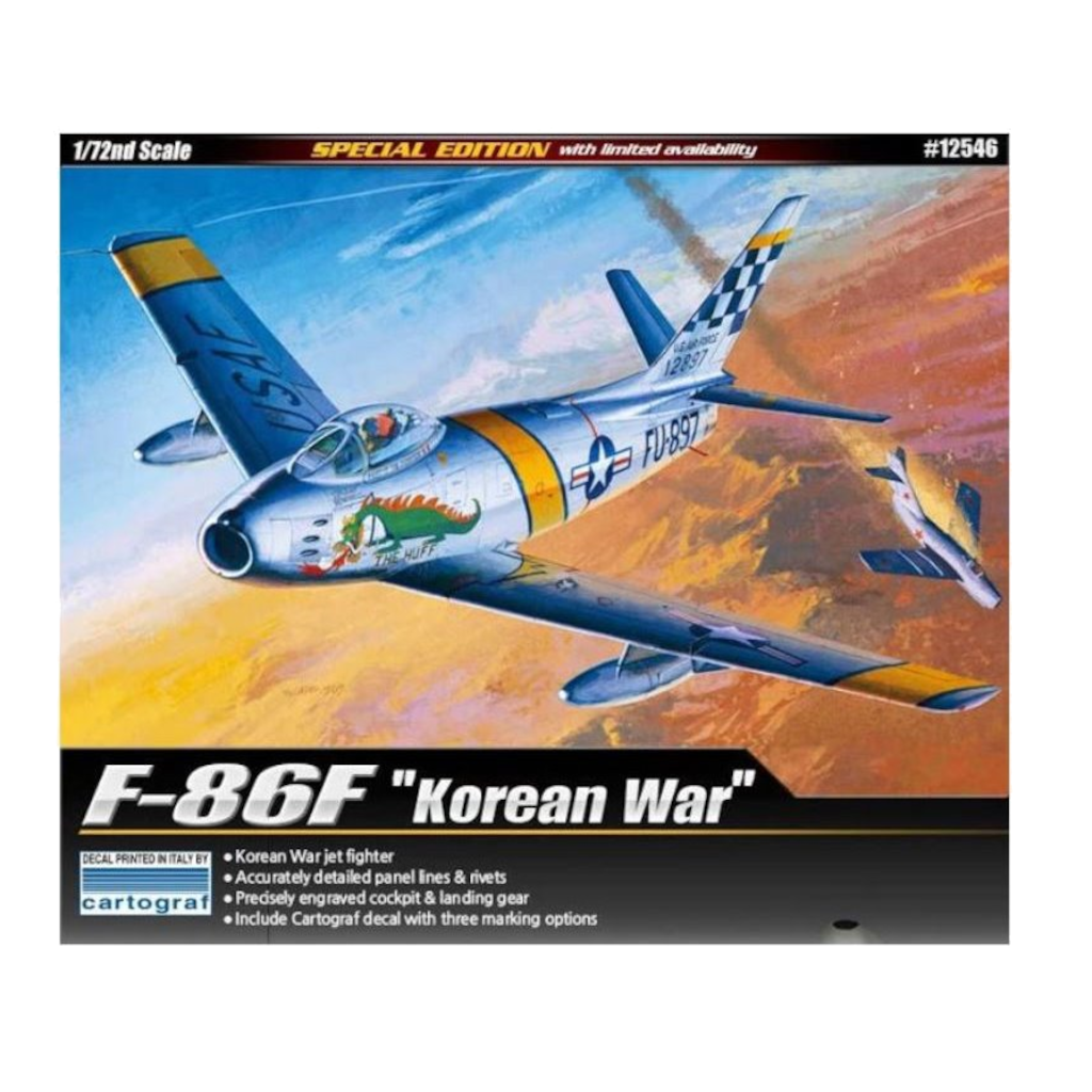 Academy 12546 F-86F "Korean War" Plastic Model Kit - Techtonic Hobbies - Academy
