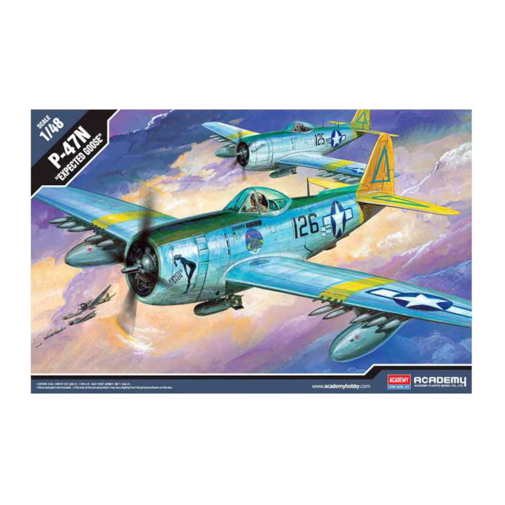 Academy 12281 1/48 Scale P-47N Special Plastic Model Kit - Techtonic Hobbies - Academy