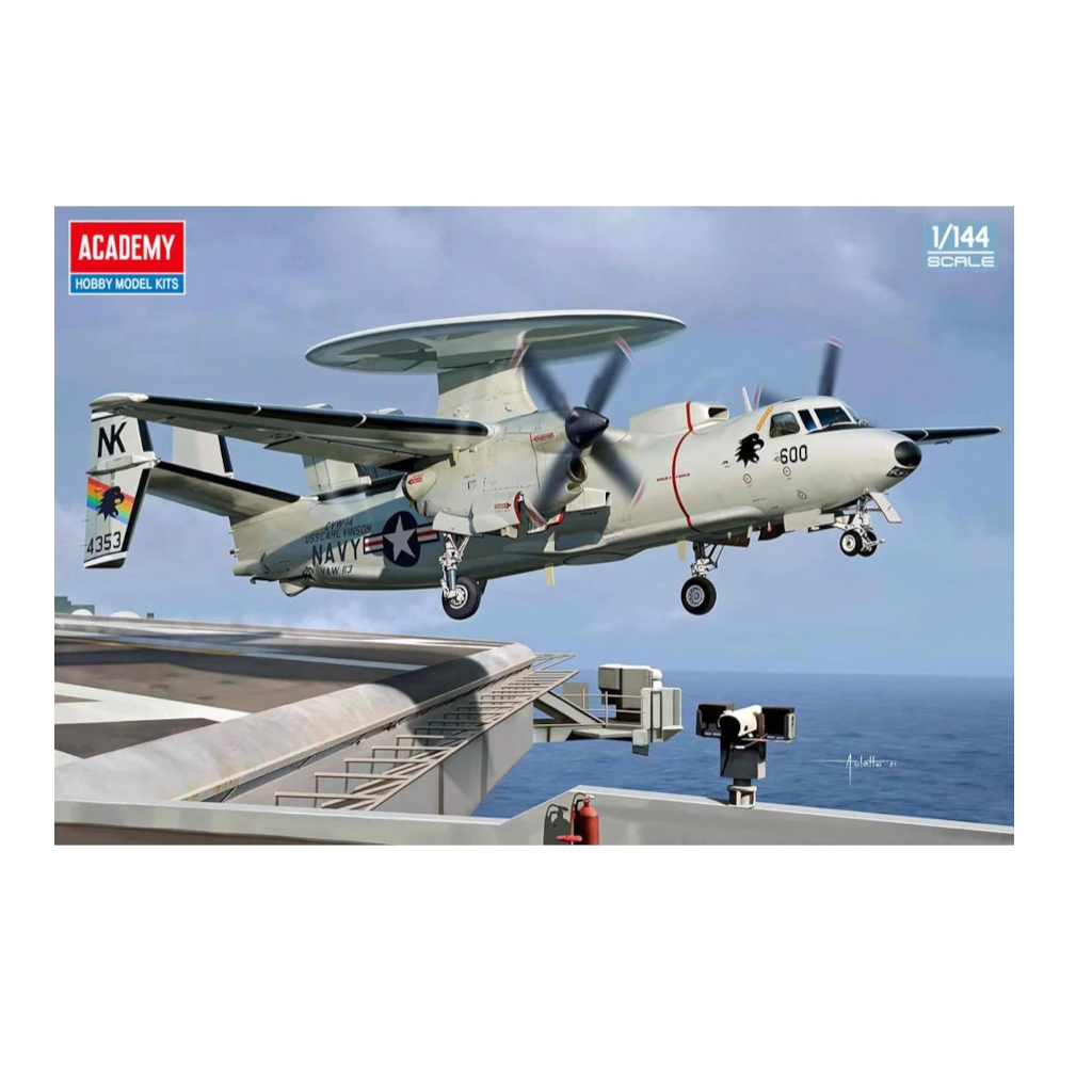 Academy 12623 - 1/144 Scale  Academy 12623 USN E-2C VAW-113 "Black Eagles" - Techtonic Hobbies - Academy