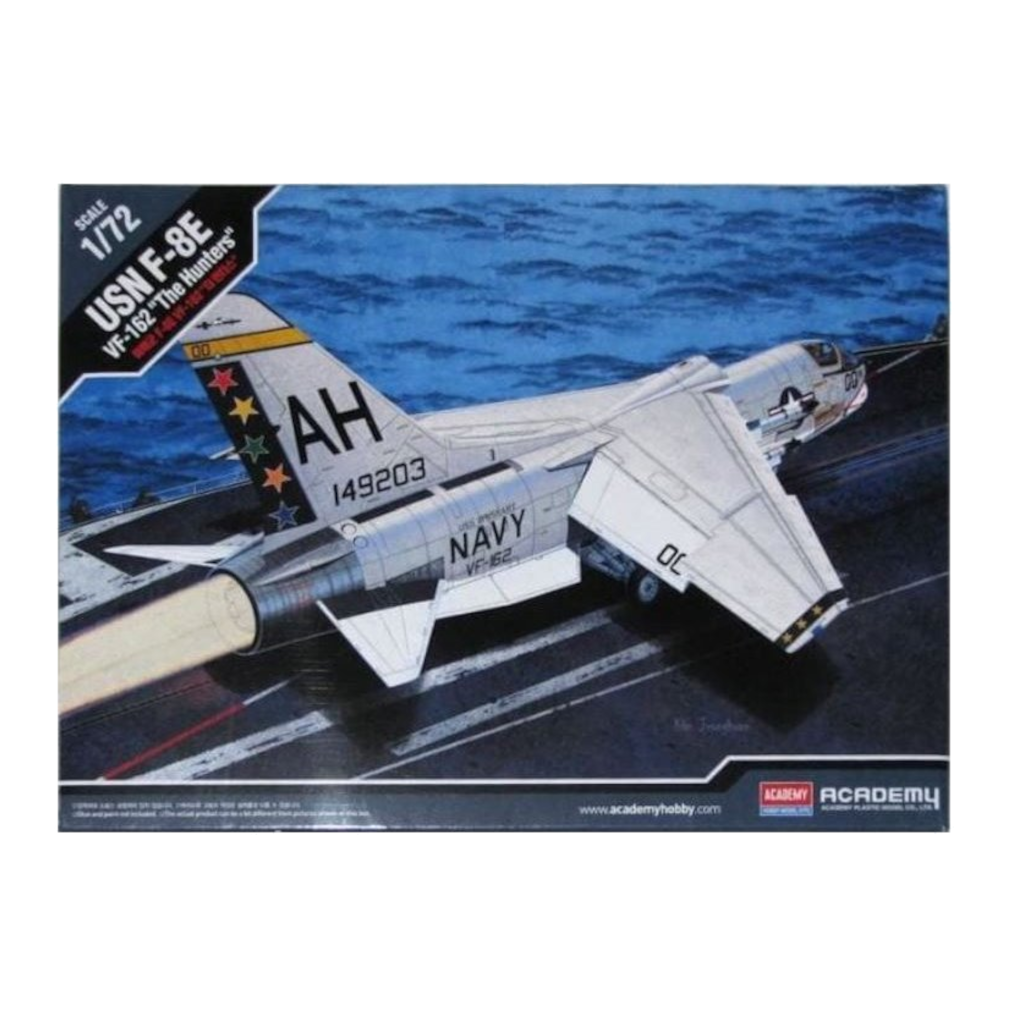 Academy 12521 USN F-8E VF-162 "The Hunters" Plastic Model Kit - Techtonic Hobbies - Academy