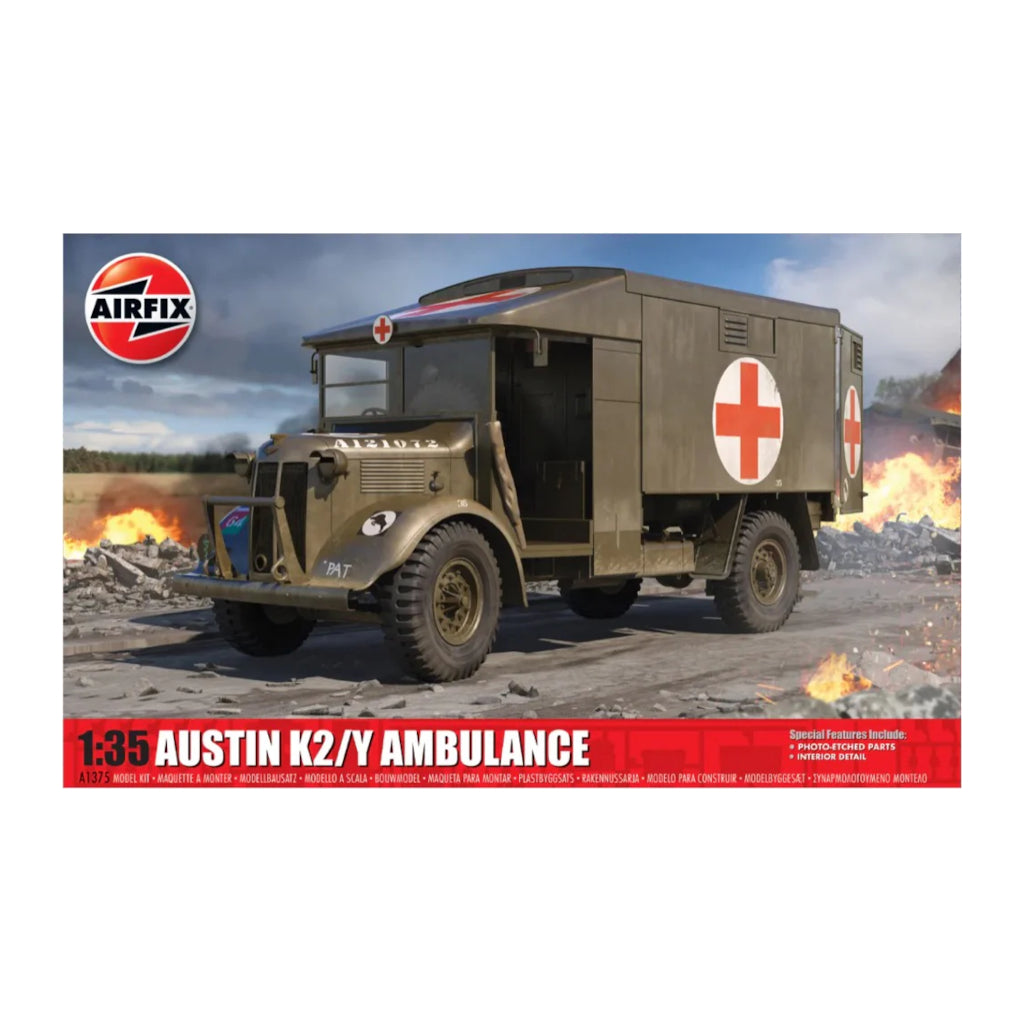 Airfix 01375 1/35 Scale Austin K2/Y Ambulance A1375 - Techtonic Hobbies - Airfix