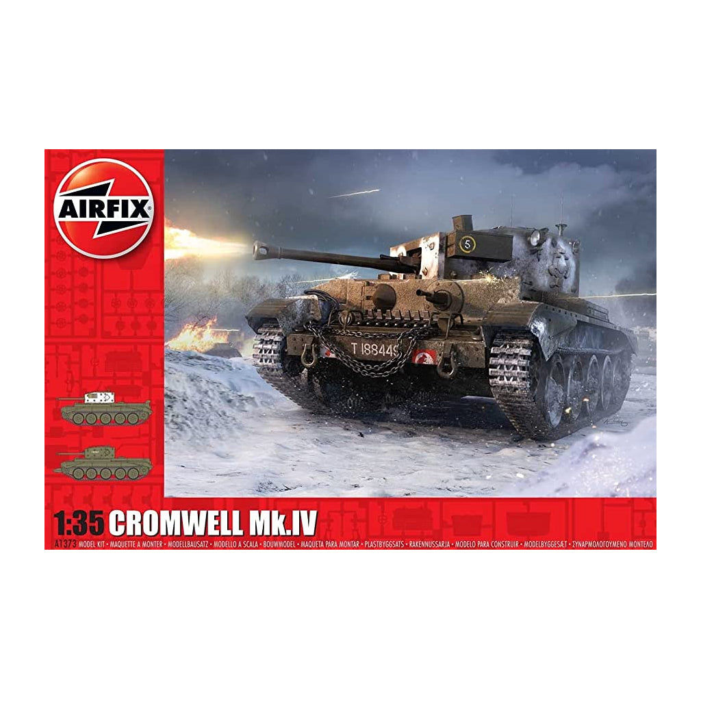 Airfix A1373 1/35 Scale Cruiser Tank Mk.VIII A27M Cromwell Mk.IV - Techtonic Hobbies - Airfix