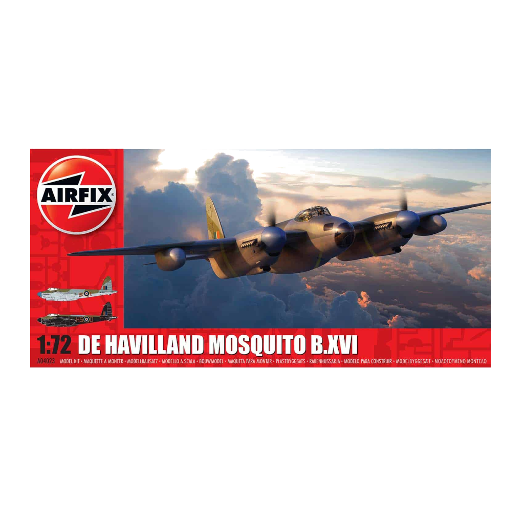 Airfix 1/72 De Havilland Mosquito B.Xvi Plastic Model Kit 04023 - Techtonic Hobbies - Airfix