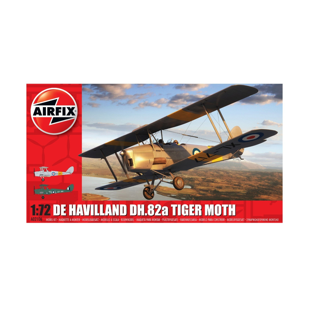 Airfix A02106 1/72 Scale Dehavilland Tiger Moth - Techtonic Hobbies - Airfix