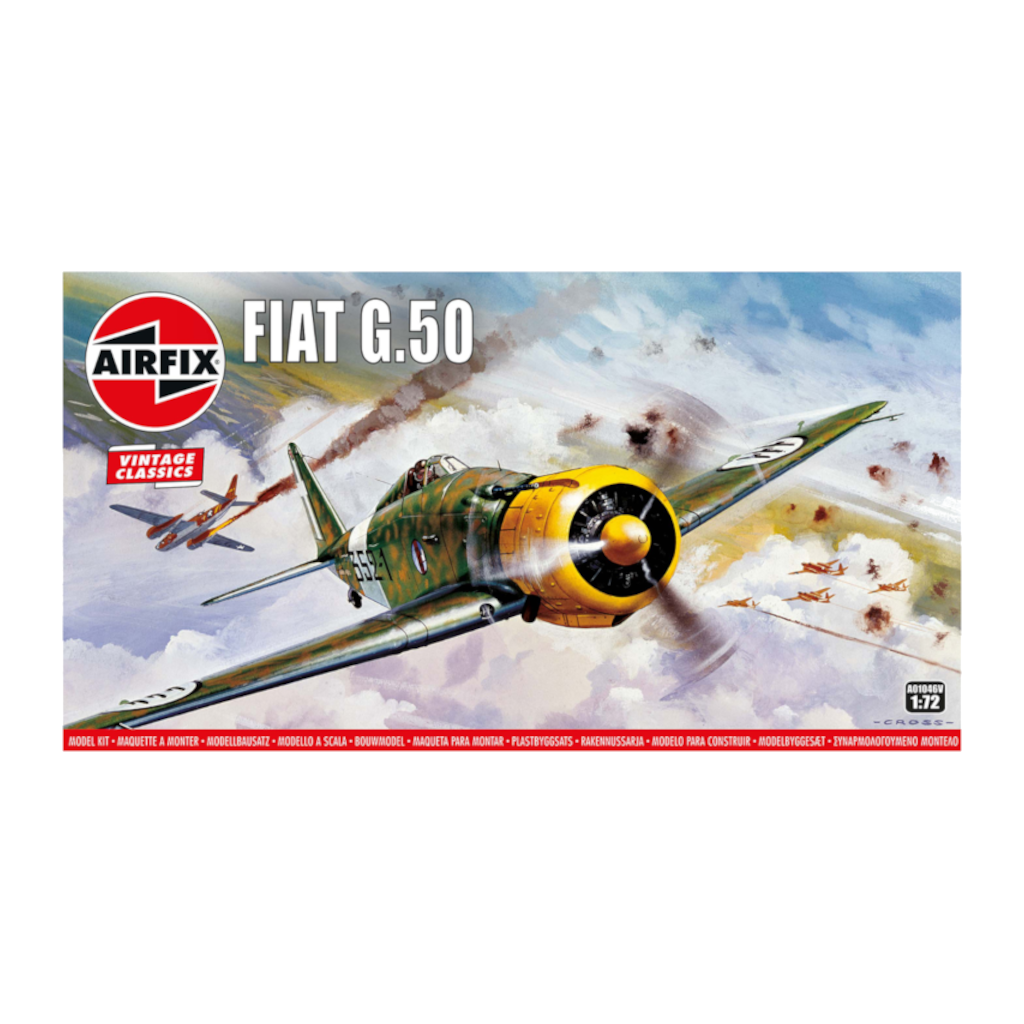 Airfix A01046V 1/72 Scale Fiat G.50 Italian WW2 Fighter Aircraft Model Kit - Techtonic Hobbies - Airfix