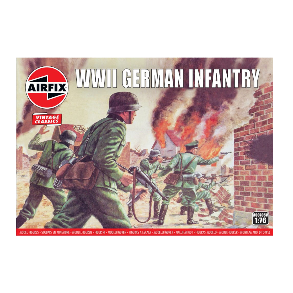 Airfix 1/72 Wwii German Infantry Plastic Model Kit 00705V - Techtonic Hobbies - Airfix