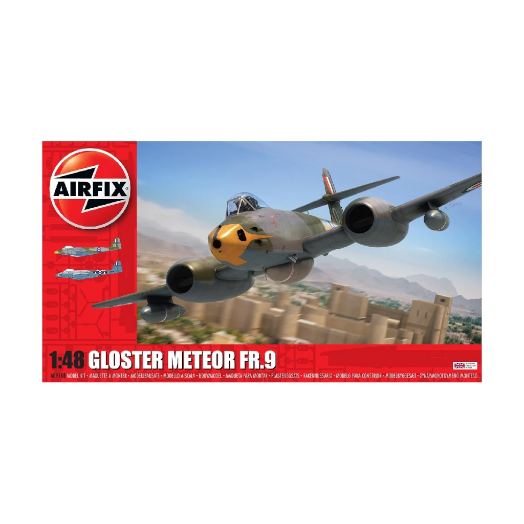 Airfix 1/48 Gloster Meteor Fr.9 Plastic Model Kit 09188 - Techtonic Hobbies - Airfix