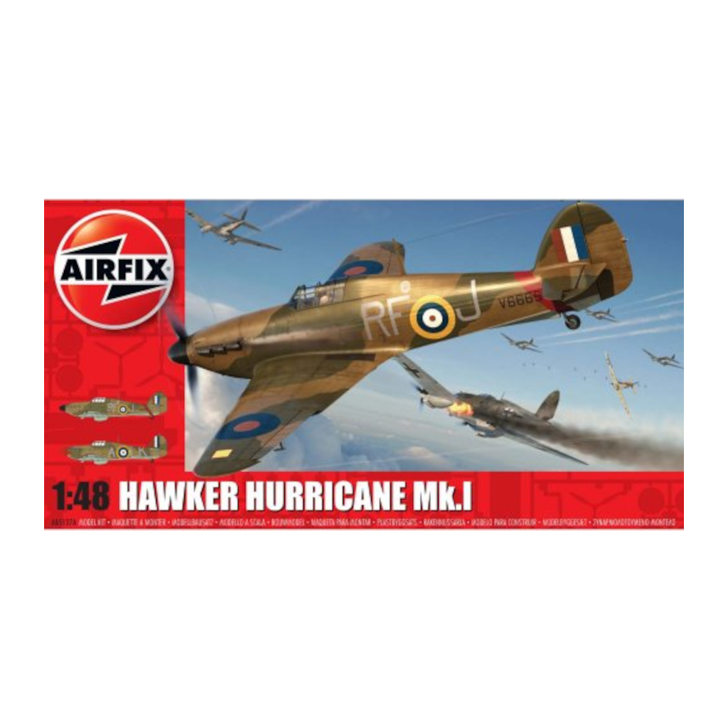 Airfix 1/48 Hawker Hurricane MK.1 Plastic Model Kit 05127A - Techtonic Hobbies - Airfix