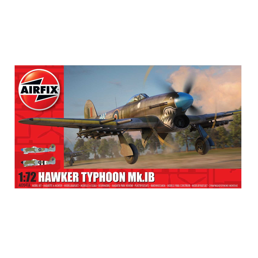 Airfix 1/72 Hawker Typhoon Mk.Ib Plastic Model Kit 02041A - Techtonic Hobbies - Airfix