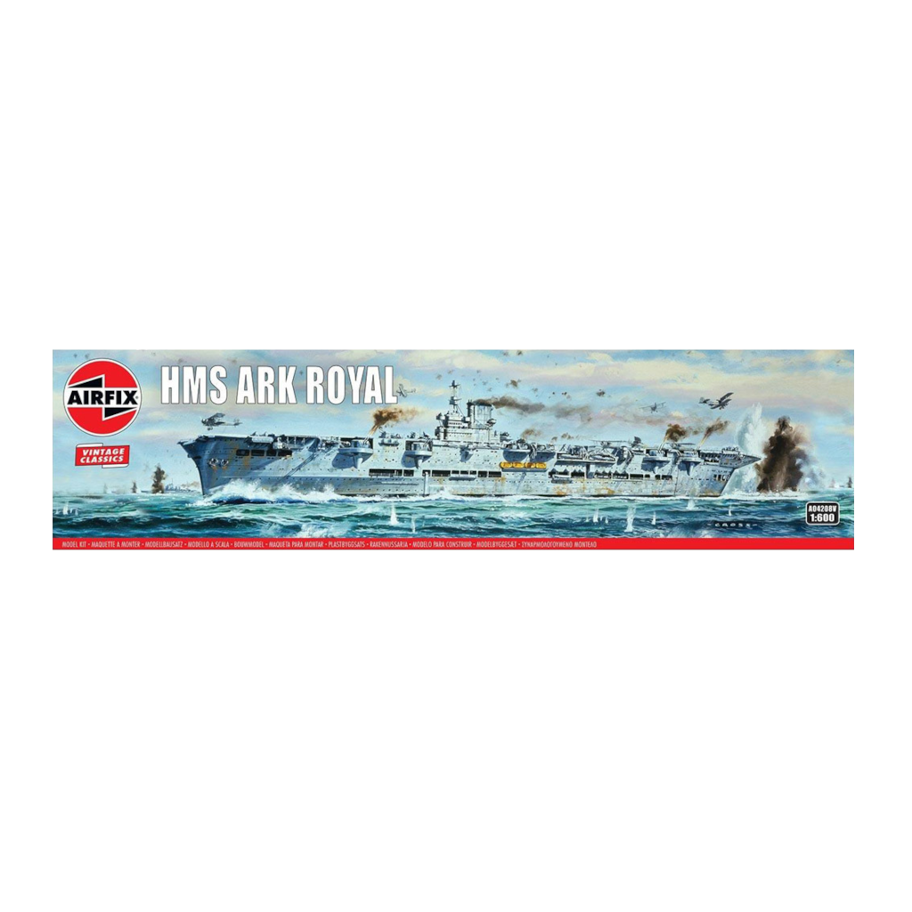 AIRFIX 1/600 HMS ARK ROYAL PLASTIC MODEL KIT 04208V - Techtonic Hobbies - Airfix