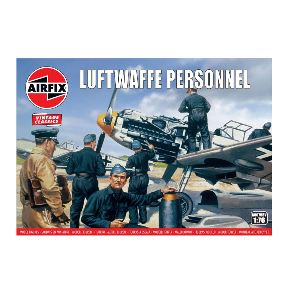 Airfix 1/72 Luftwaffe Personnel Plastic Model Kit 00755V - Techtonic Hobbies - Airfix