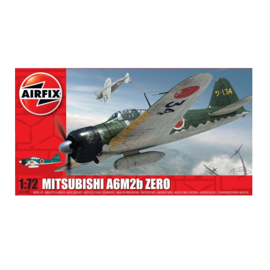 Airfix 1/72 Mitsubishi Zero Plastic Model Kit 01005 - Techtonic Hobbies - Airfix