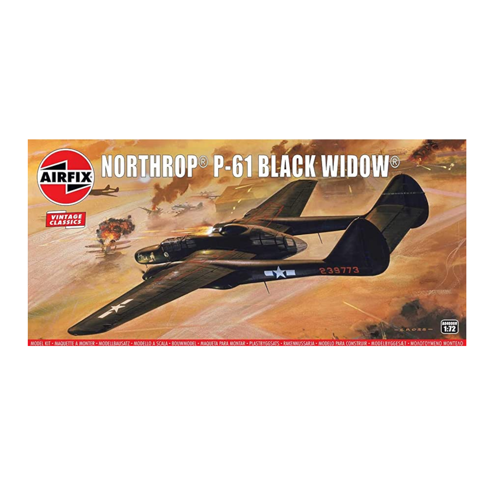 AIRFIX 1/72 NORTHROP P-61 BLACK WIDOW PLASTIC MODEL KIT 04006V - Techtonic Hobbies - Airfix