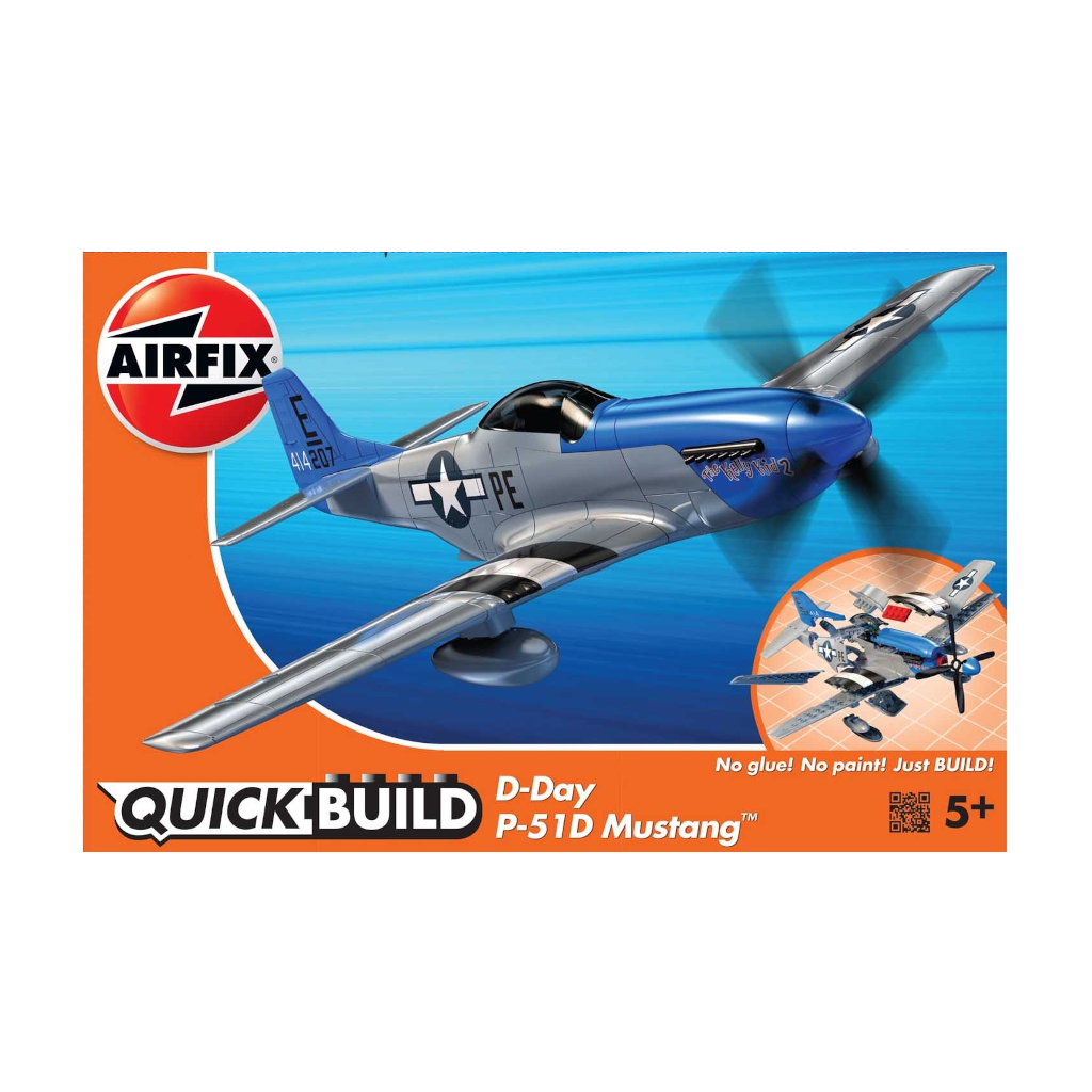 Airfix J6046 Quickbuild  P-51D Mustang "D-Day" - Techtonic Hobbies - Airfix