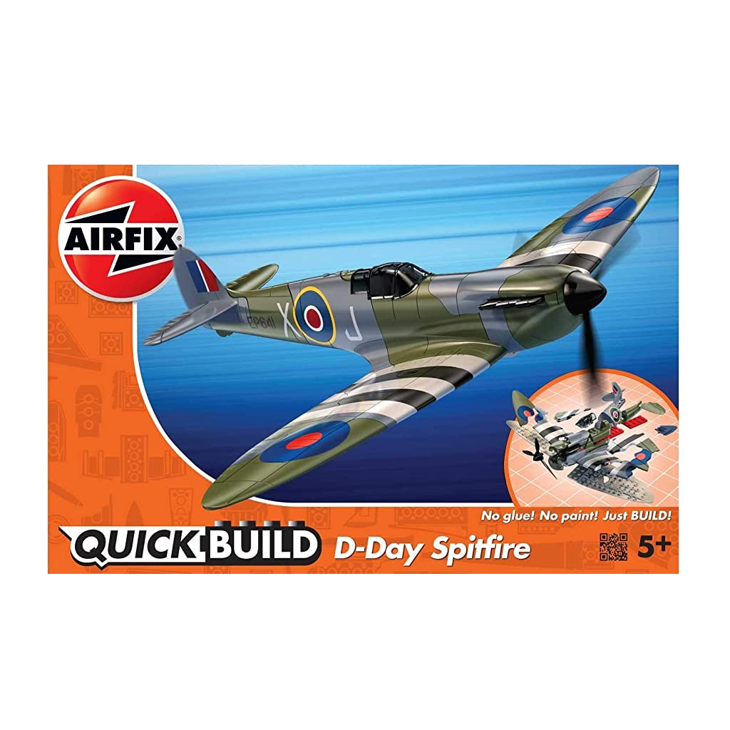 Airfix J6045 Quickbuild Spitfire "D-Day" - Techtonic Hobbies - Airfix