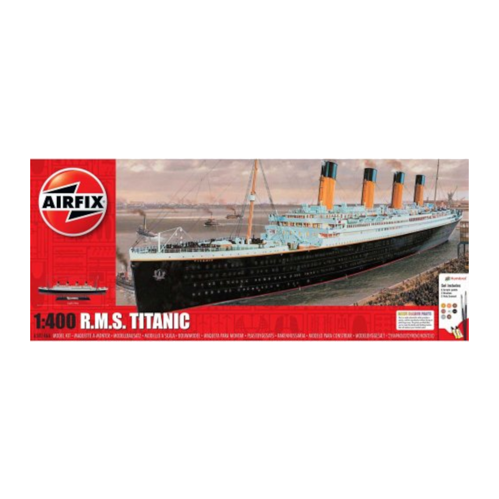 Airfix 1/400 Large Gift Set - RMS Titanic Plastic Model Kit 50146A - Techtonic Hobbies - Airfix