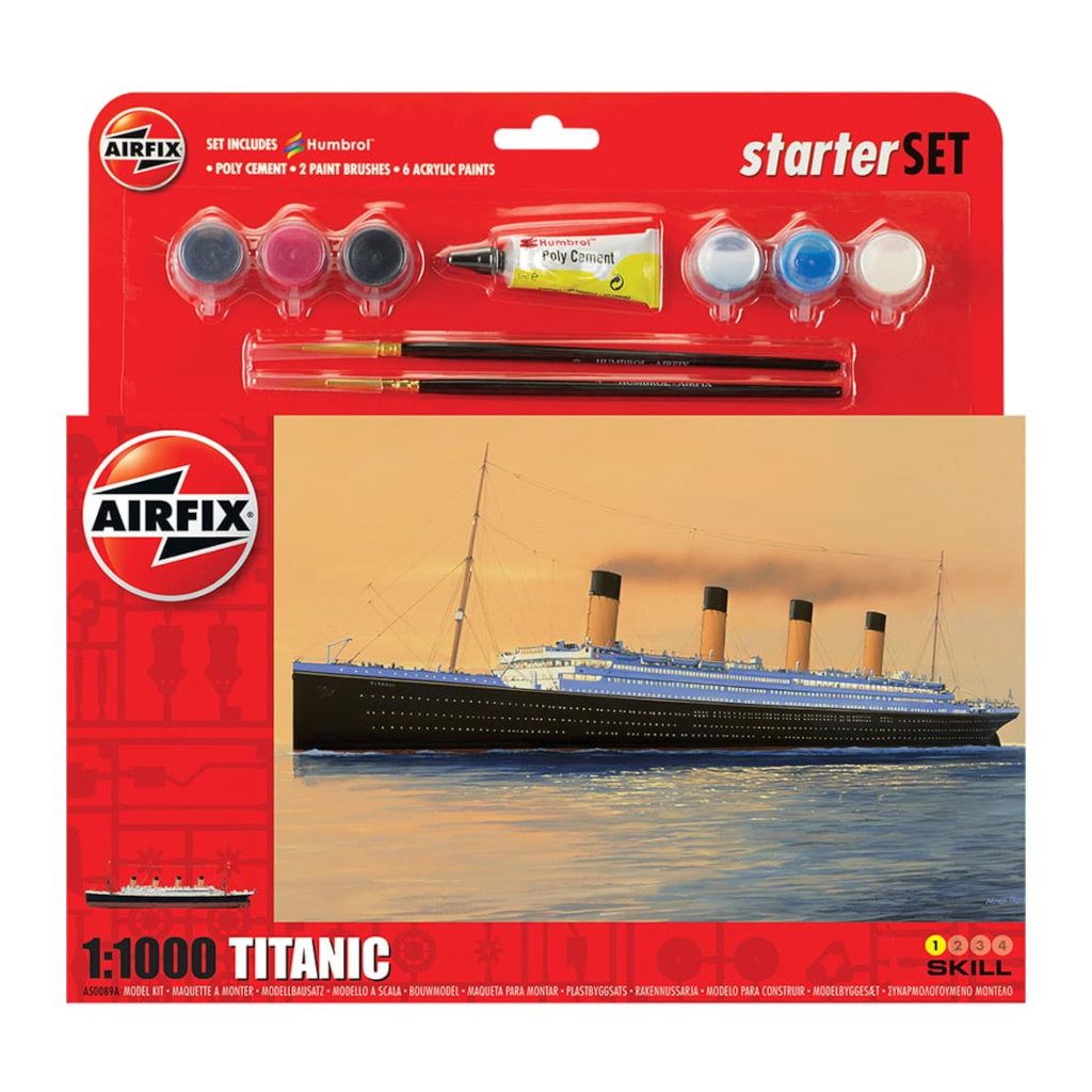 Airfix 1/1000 Small Starter Set RMS Titanic Plastic Model Kit 55314 - Techtonic Hobbies - Airfix