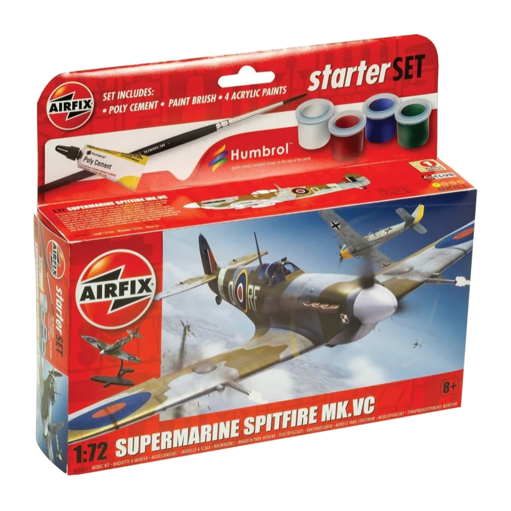 Airfix 55001 Supermarine Spitfire Mkvc Set 1:72 Scale - Techtonic Hobbies - Airfix