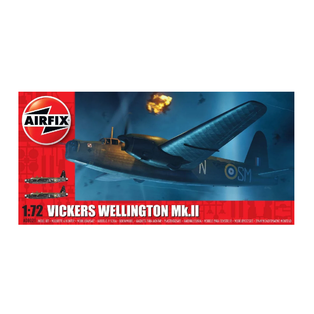 Airfix A08021 1/72 Scale Vickers Wellington Mk.Ii - Techtonic Hobbies - Airfix