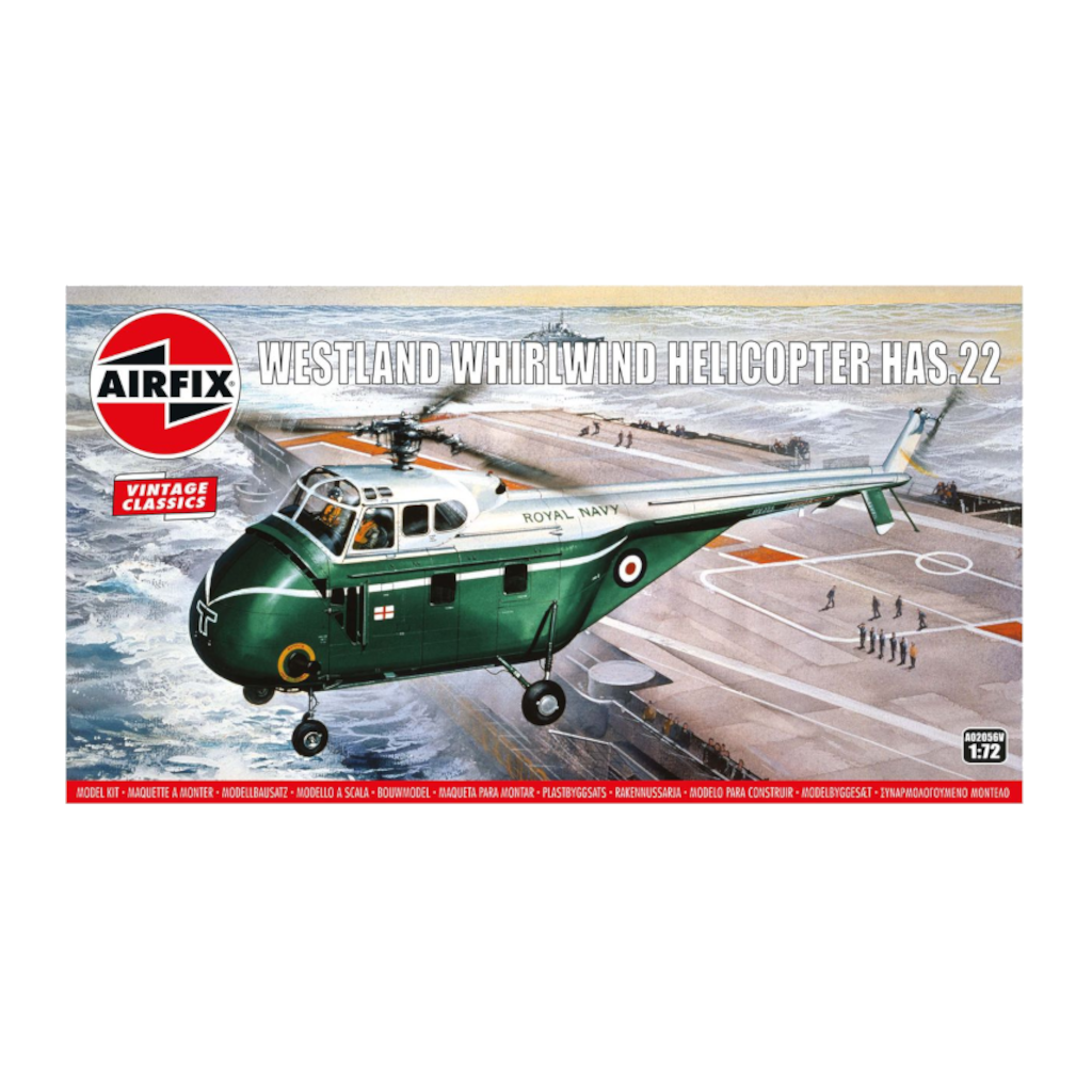 Airfix Vintage Classic A02056V Westland Whirlwind Helicopter HAS.22 - Techtonic Hobbies - Airfix
