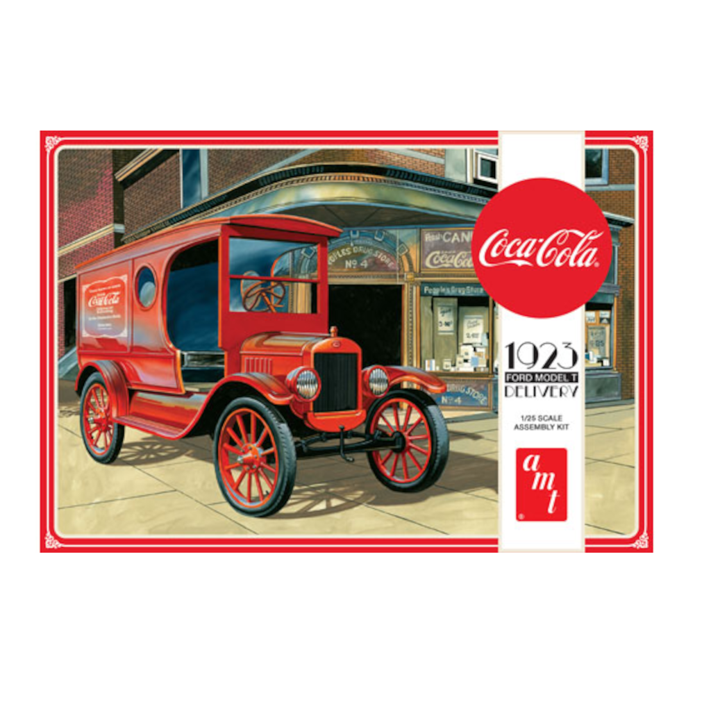 AMT 1024 1/25 Scale 1923 Ford Model T Delivery (Coca Cola) Plastic Model Kit - Techtonic Hobbies - AMT