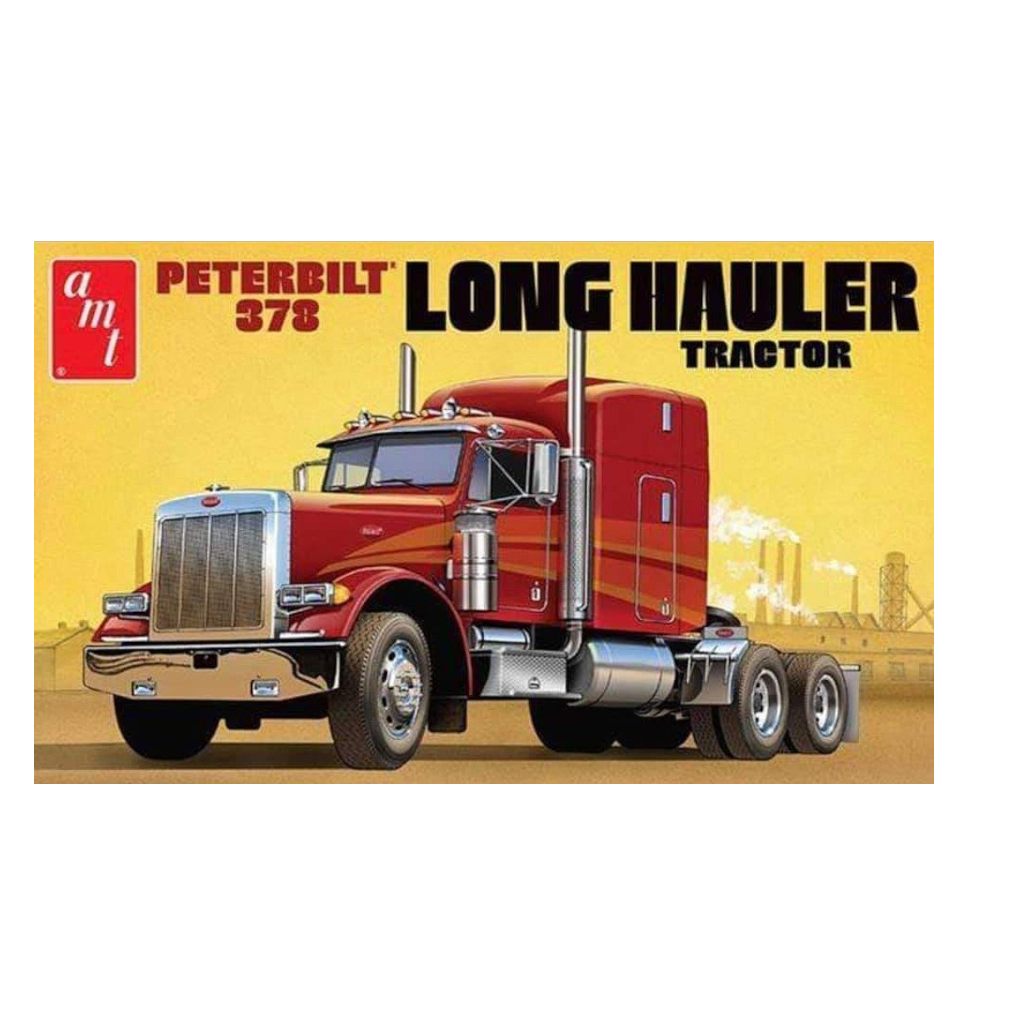 AMT 1169 1/25 Scale Peterbilt 378 Long Hauler Tractor Plastic Model Kit - Techtonic Hobbies - AMT