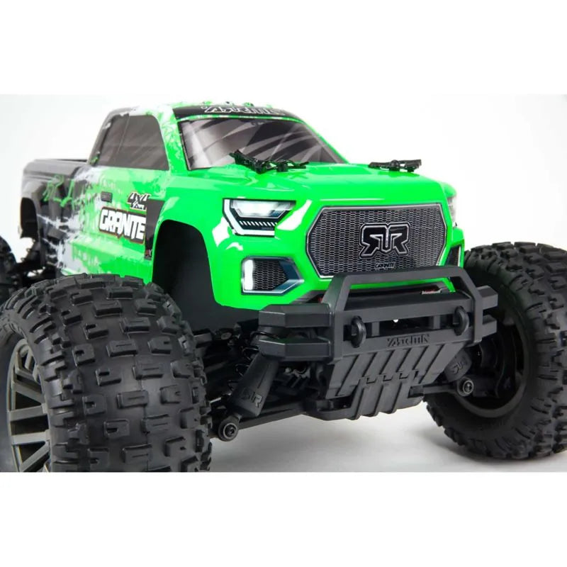 Arrma Granite V3 4X4 3S BLX Monster Truck, RTR, Green, ARA4302V3BT1 - Techtonic Hobbies - Arrma