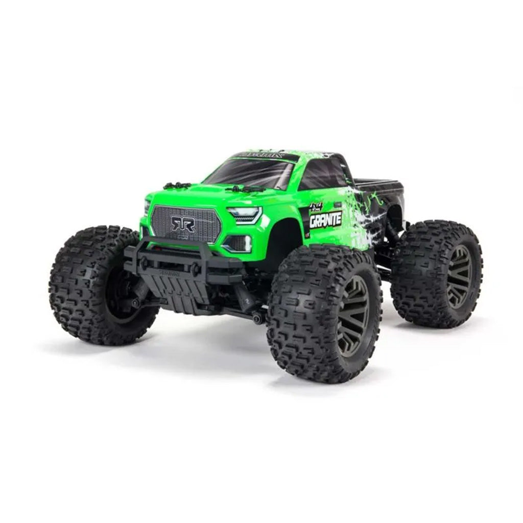 Arrma Granite V3 4X4 3S BLX Monster Truck, RTR, Green, ARA4302V3BT1 - Techtonic Hobbies - Arrma