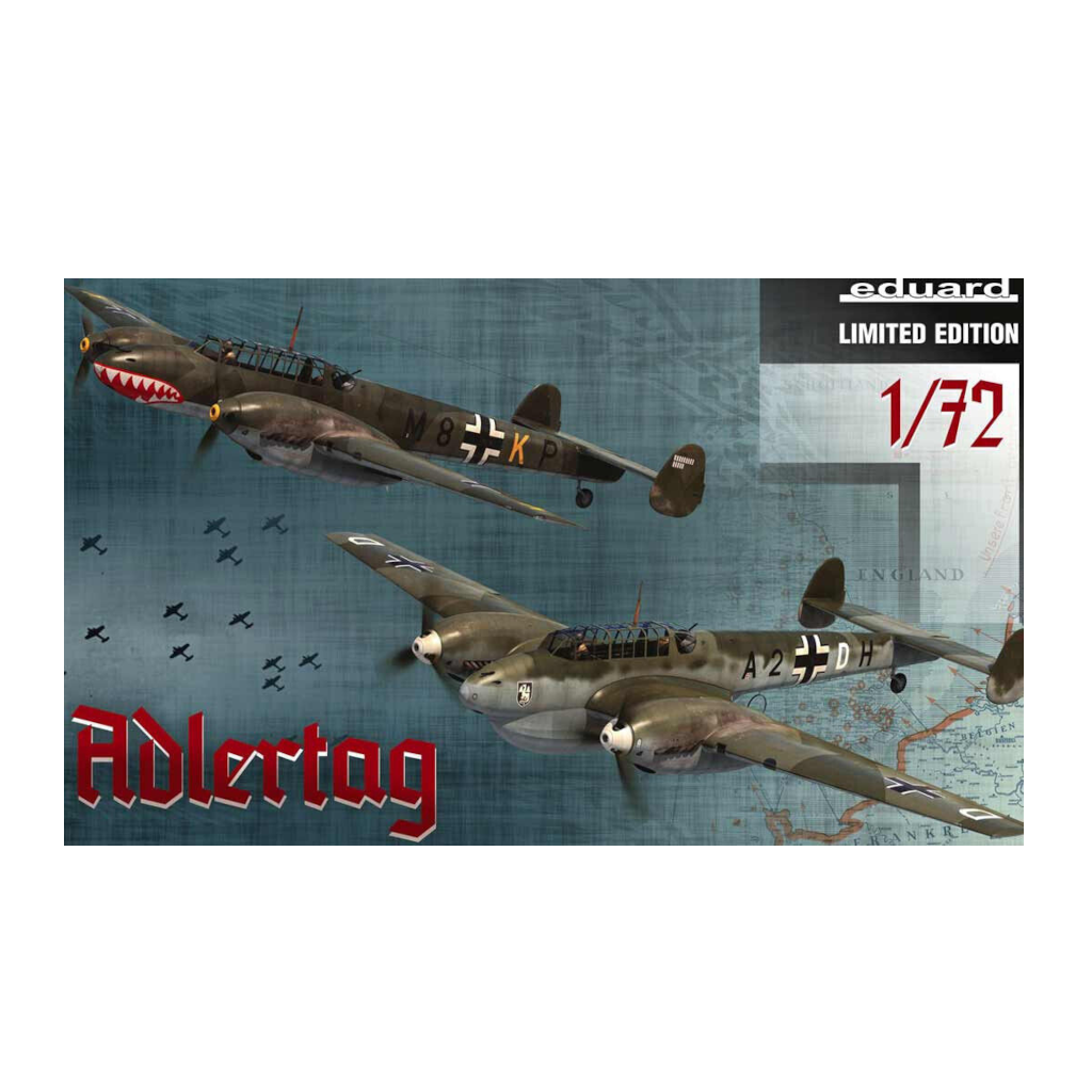 Eduard 2132 1 72 Scale Messerschmitt Bf 110c D Adlertag Edition Plas