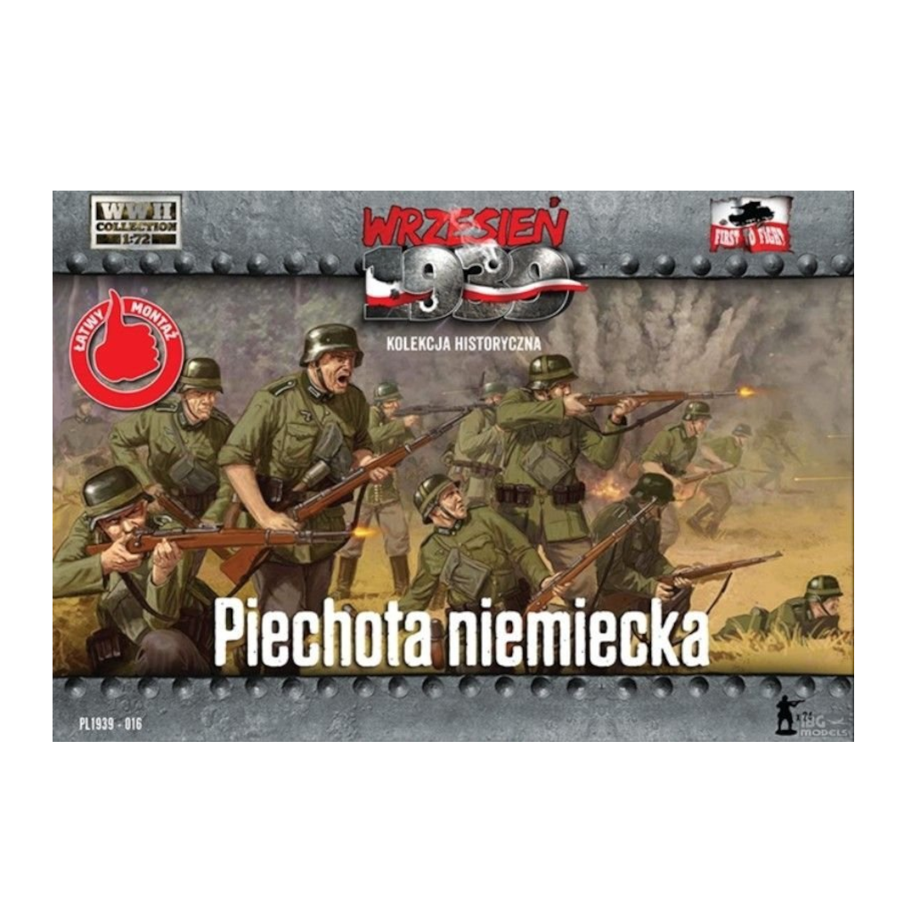 First to Fight PL016 1/72 Scale German Infantry (1939) Plastic Model Kit (Scale Models) - Techtonic Hobbies - First To Fight