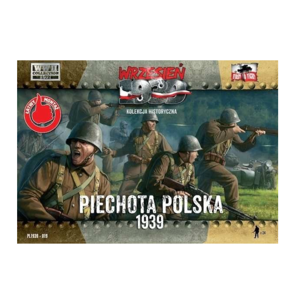 First to Fight 1/72 ScalPL019 Piechota Polska (Polish Infantry) 1939 Plastic Model Kit (Scale Models) - Techtonic Hobbies - First To Fight