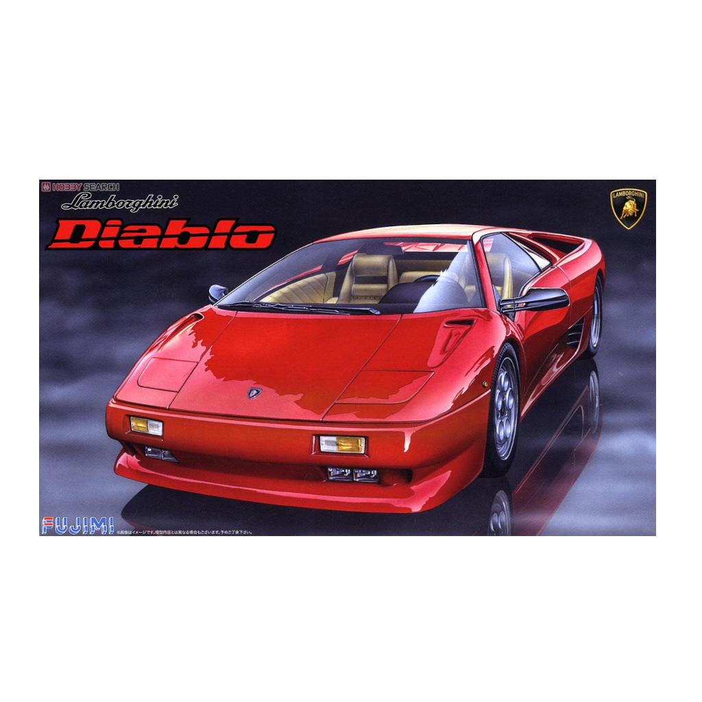 Fujimi 126791 1/24 Scale Lamborghini Diablo/4WD VT Blackstar Plastic Model Kit - Techtonic Hobbies - Fujumi