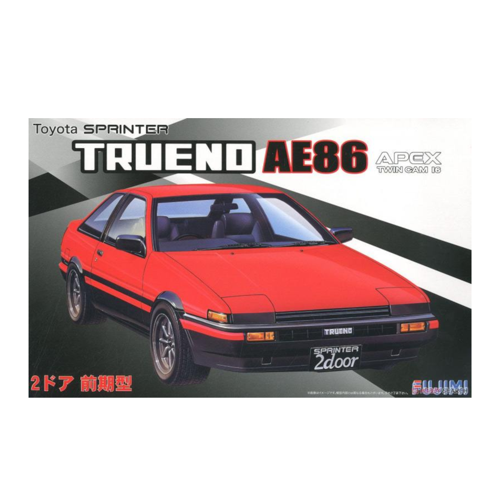 Fujimi 046297 ID-183 1/24 Scale Toyota Sprinter Trueno AE86 APEX Twin Cam-16 Plastic Model Kit - Techtonic Hobbies - Fujumi