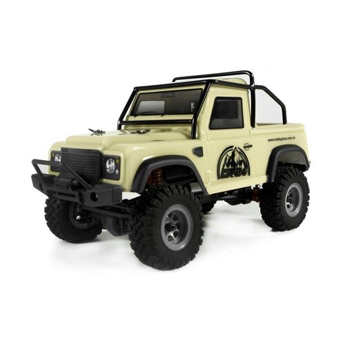 HOBBY PLUS 240131 1/24 DEFENDER RTR SCALE CRAWLER (LIGHT YELLOW) HBP24-240131 - Techtonic Hobbies - Hobby Plus