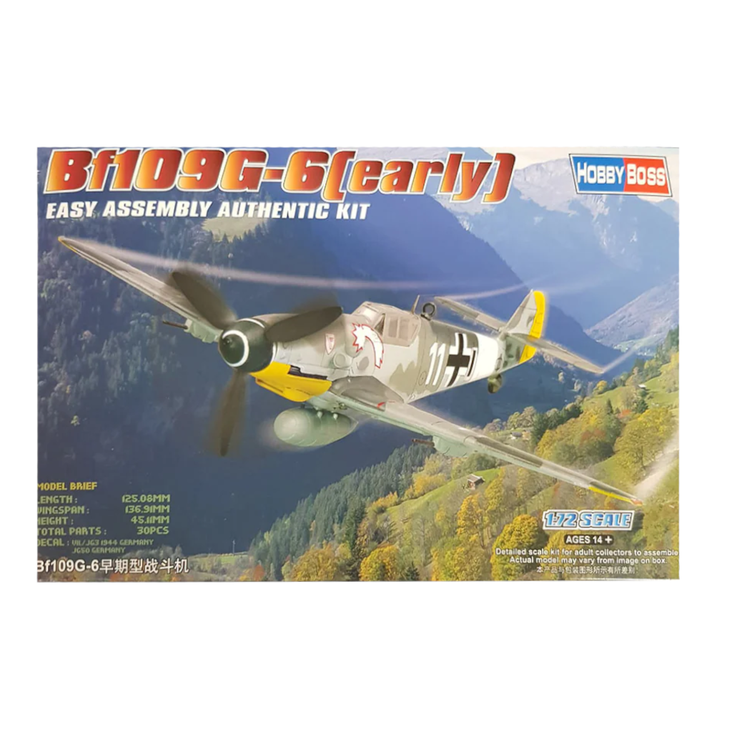 Hobby Boss 80225 Bf109 G-6 (early) Easy Assembly Plastic Model Kit - Techtonic Hobbies - Hobby Boss