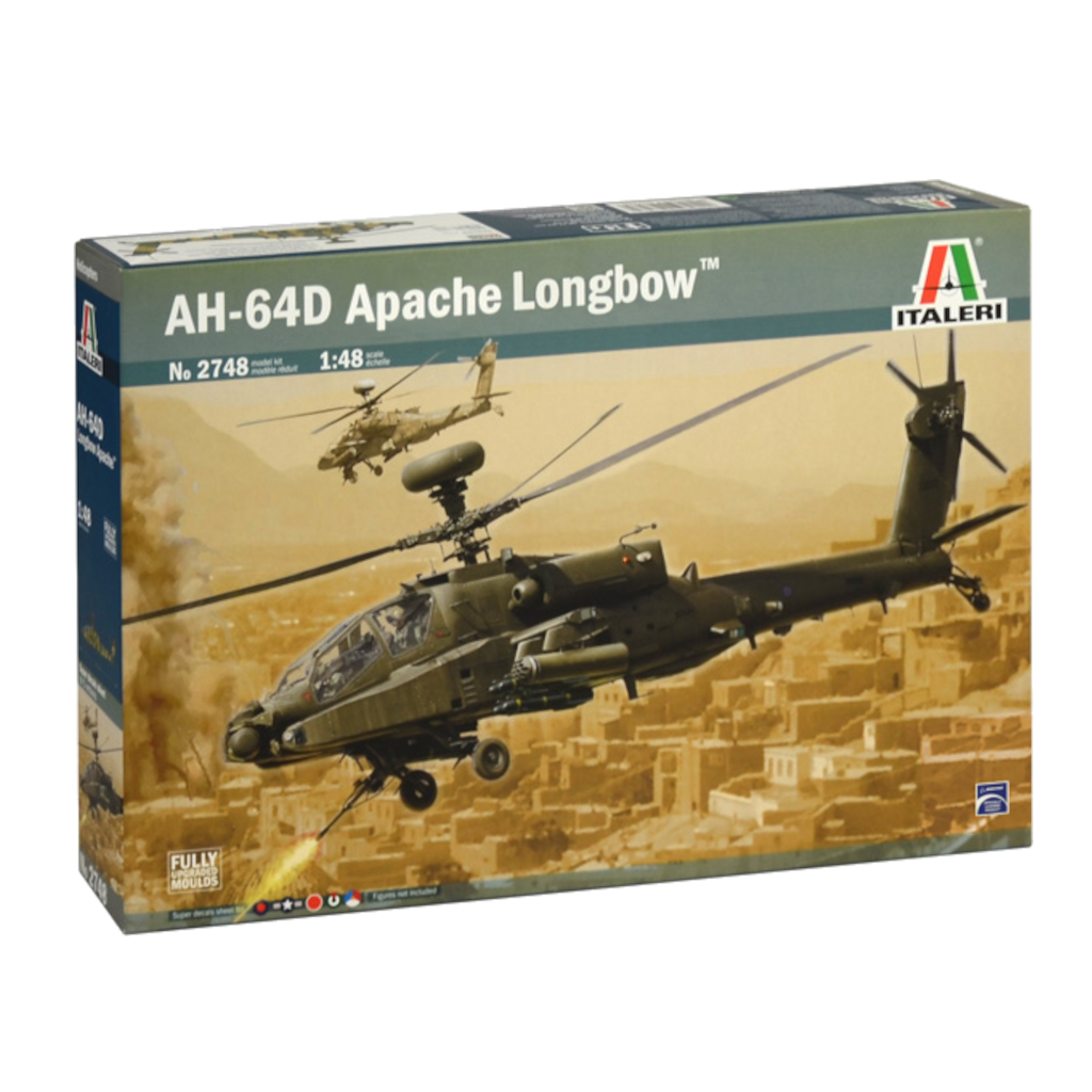 Italeri 2748 1/48 Scale Ah-64D Longbow Apache Model Kit - Techtonic Hobbies - Italeri