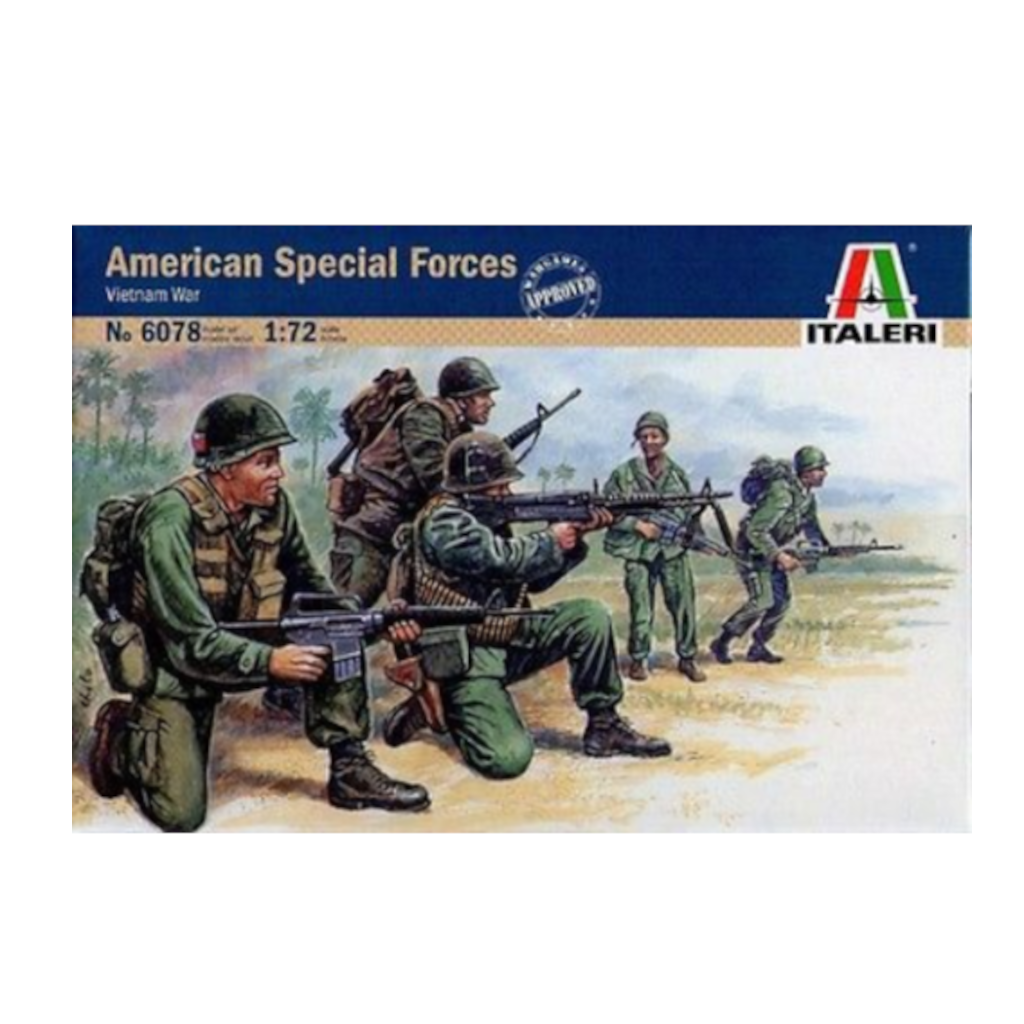 Italeri 06078 1/72 Scale American Special Forces (Vietnam War) - Techtonic Hobbies - Italeri