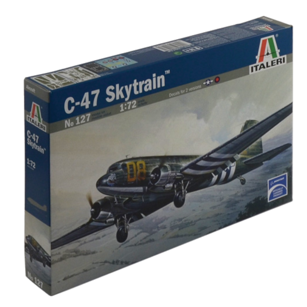 Italeri 000127 1/72 Scale Douglas C-47 Skytrain Model Kit - Techtonic Hobbies - Italeri